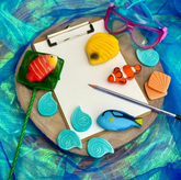 Yellow Door // Sensory Play Stones - Fish